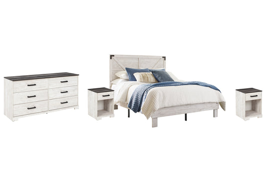 Ashley Express - Shawburn Queen Platform Bed with Dresser and 2 Nightstands