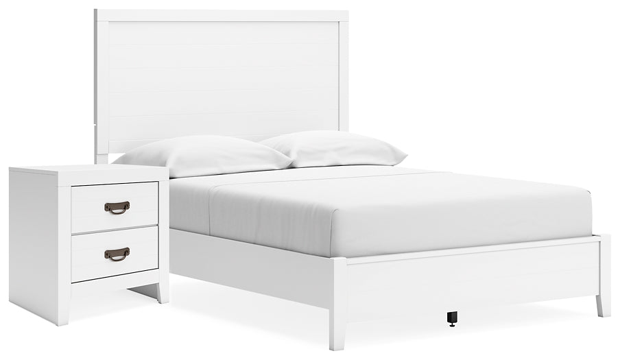 Binterglen Full Panel Bed with Nightstand