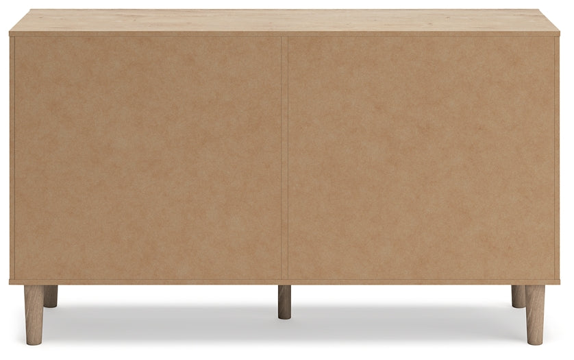 Cielden Full Upholstered Panel Bed with Dresser
