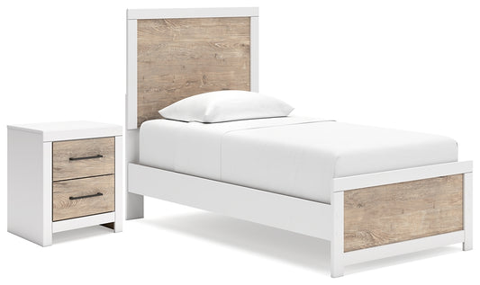 Ashley Express - Charbitt Twin Panel Bed with Nightstand