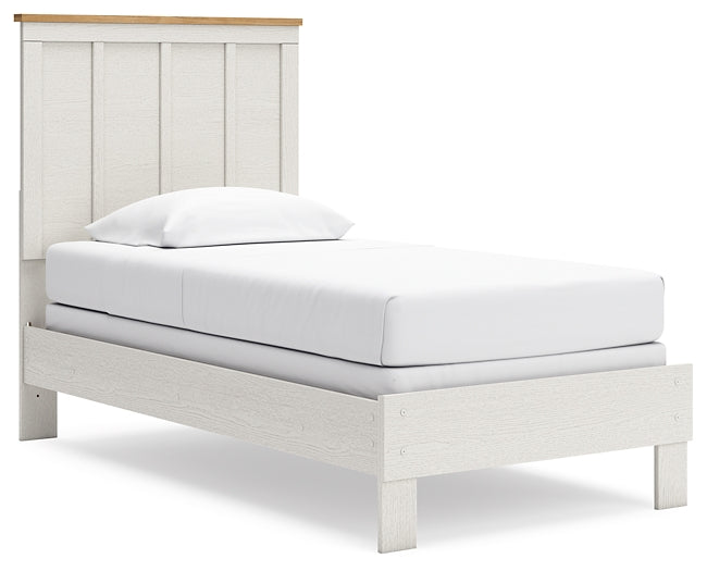 Linnocreek Twin Panel Bed with Dresser