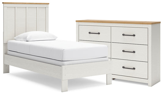 Linnocreek Twin Panel Bed with Dresser