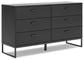 Ashley Express - Socalle Full Panel Platform Bed with Dresser, Chest and 2 Nightstands