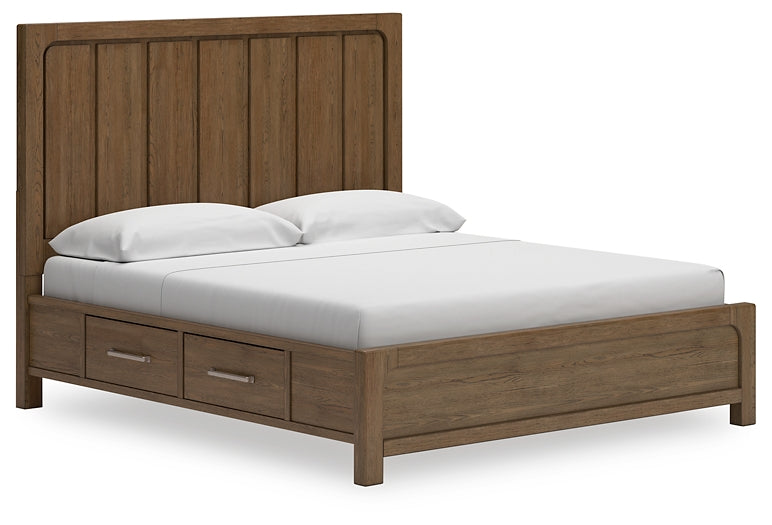 Cabalynn King Panel Storage Bed with Dresser and 2 Nightstands