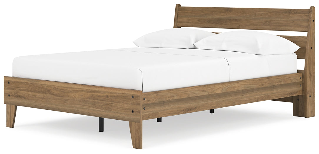 Ashley Express - Deanlow Full Platform Panel Bed with 2 Nightstands