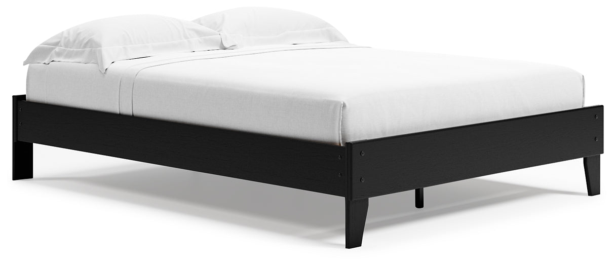 Ashley Express - Finch Queen Platform Bed with Dresser and Chest